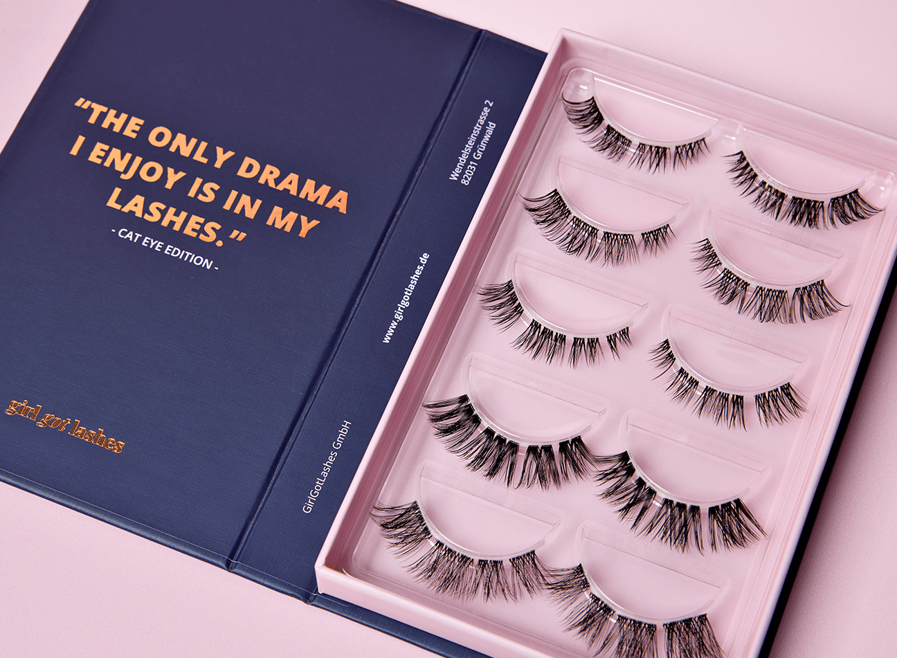 Cat-eye lash extensions ranging from natural to dramatic.  GirlGotLashes
