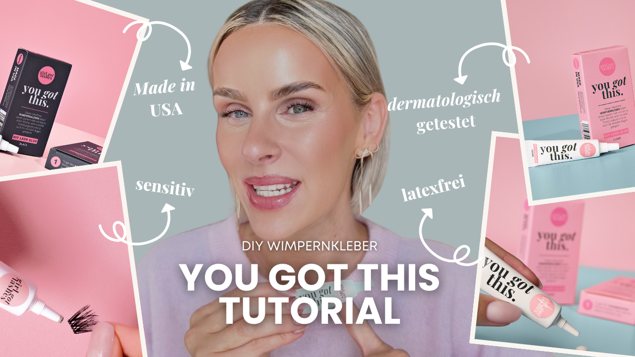<em>Anwendung des YouGotThis Wimpernklebers aus der Tube</em>